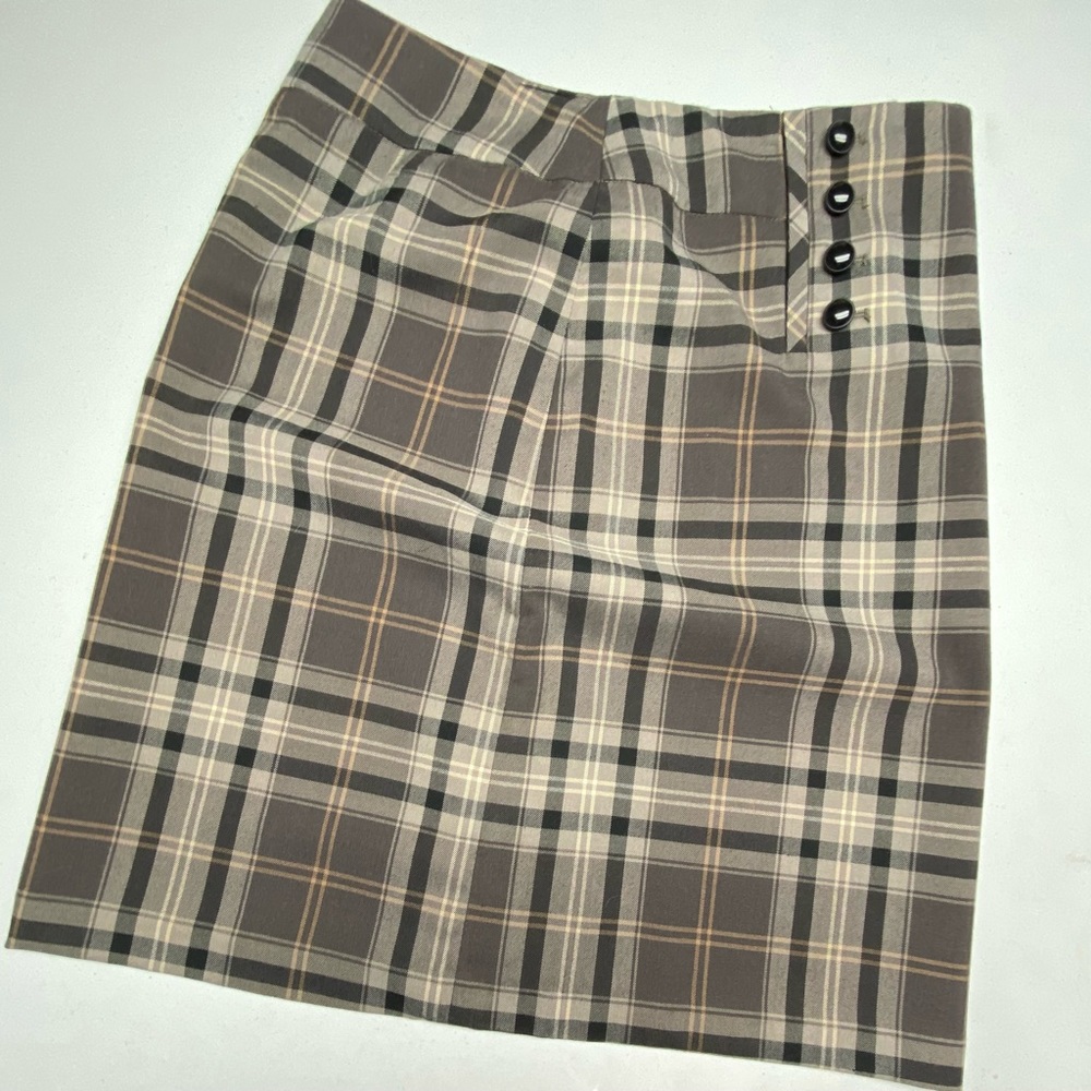 Dalia BRN TARTAN Skirt, 8 Spring Sale